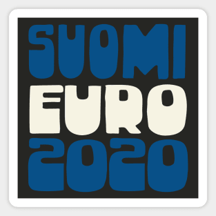 Suomi Euro 2020 Fan Art Soccer Design Magnet